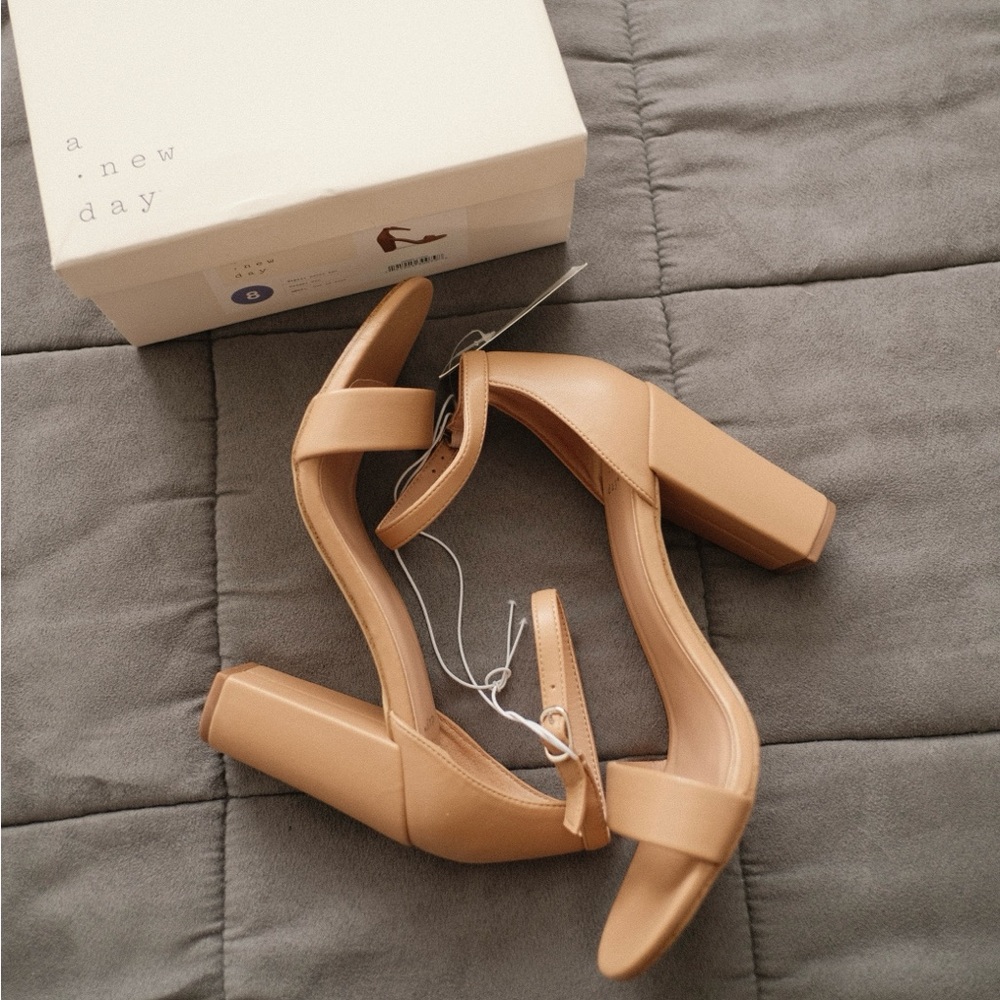 A New Day Nude Block Heels